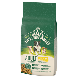 James Wellbeloved Adult 2 kg – sucha karma pełnoporcjowa dla dorosłych psów 1-7 lat, bogata w jagnięcinę i ryż