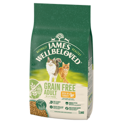 James Wellbeloved Adult 1,5 kg – bezzbożowa sucha karma pełnoporcjowa dla dorosłych kotów 1-7 lat, bogata w indyka