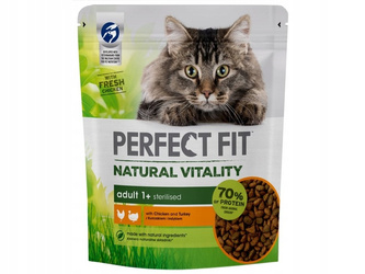 Perfect Fit Natural Vitality 1+ z Kurczakiem i Indykiem 650g